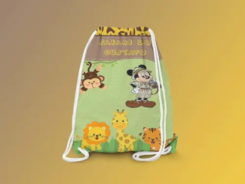 Mochilinha Personalizada Safari