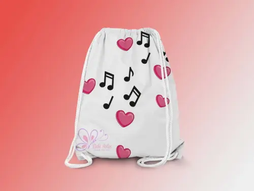 Mochilinha Personalizada Musica