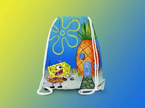 Mochilinha Personalizada Bob Esponja