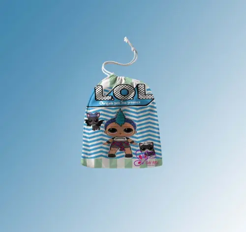 Saquinho Surpresa Personalizado 15x20cm Lol Punk Boy