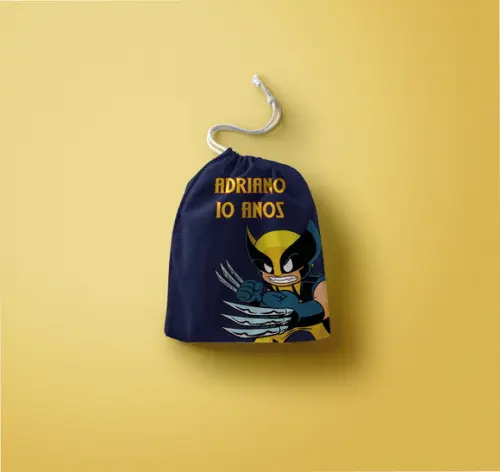 Saquinho Surpresa Personalizado Wolverine