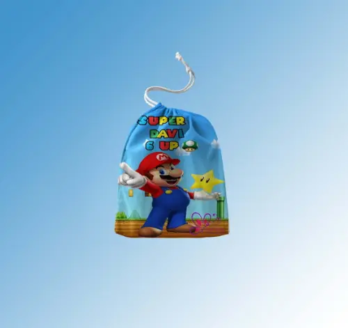 Saquinho Surpresa Personalizado Mario Bros