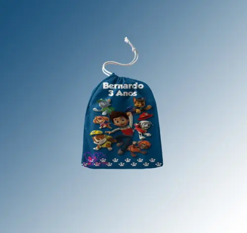 Saquinho Surpresa Personalizado Patrulha Canina