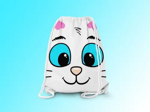 Mochilinha Personalizada Gatinho Mingal