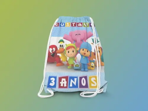 Mochilinha Personalizada Pocoyo