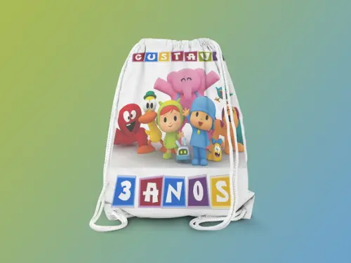 Mochilinha Personalizada Pocoyo