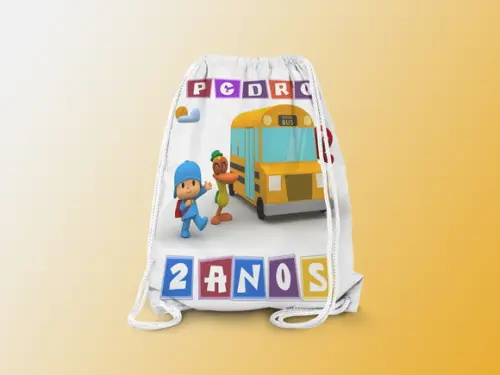 Mochilinha Personalizada Pocoyo