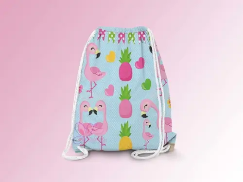 Mochilinha Personalizada Flamingos