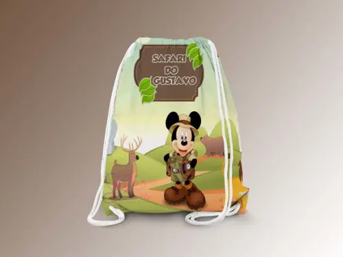 Mochilinha Personalizada Safari
