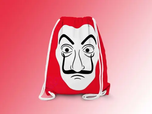 Mochilinha Personalizada La Casa de Papel