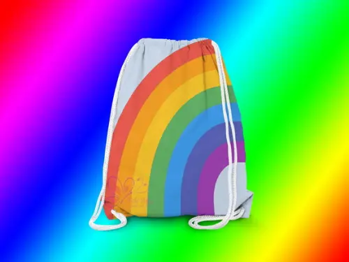 Mochilinha Personalizada Arco Iris