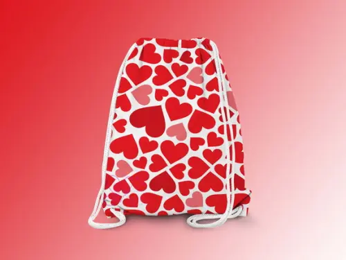 Mochilinha Personalizada Corações