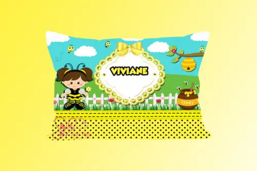 Almofadinha Personalizada 20x30 Abelhinha