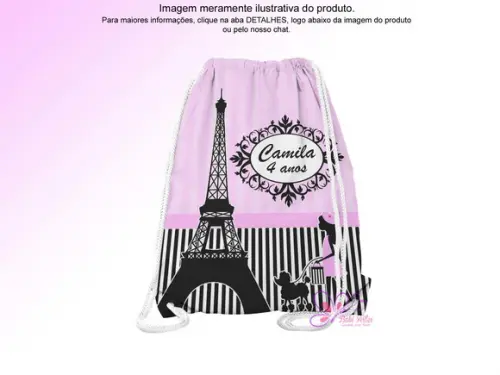 Mochilinha Personalizada Paris