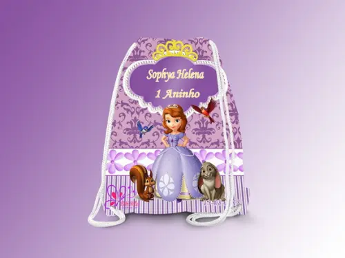 Mochilinha Personalizada Princesa Sofia