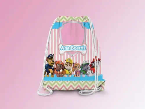 Mochilinha Personalizada Patrulha Canina