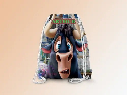 Mochilinha Personalizada Touro Ferdinando