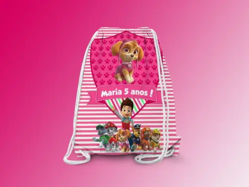 Mochilinha Personalizada Patrulha Canina