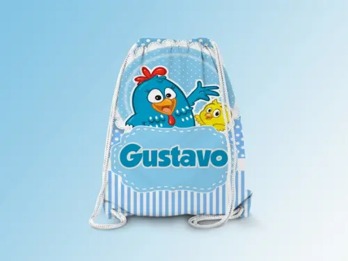 Mochilinha Personalizada Galinha Pintadinha