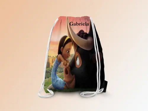 Mochilinha Personalizada Touro Ferdinando