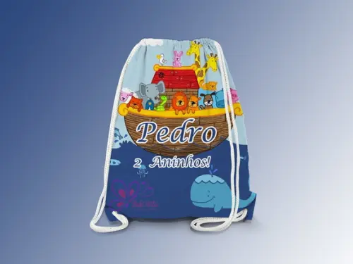 Mochilinha Personalizada A Arca de Noé
