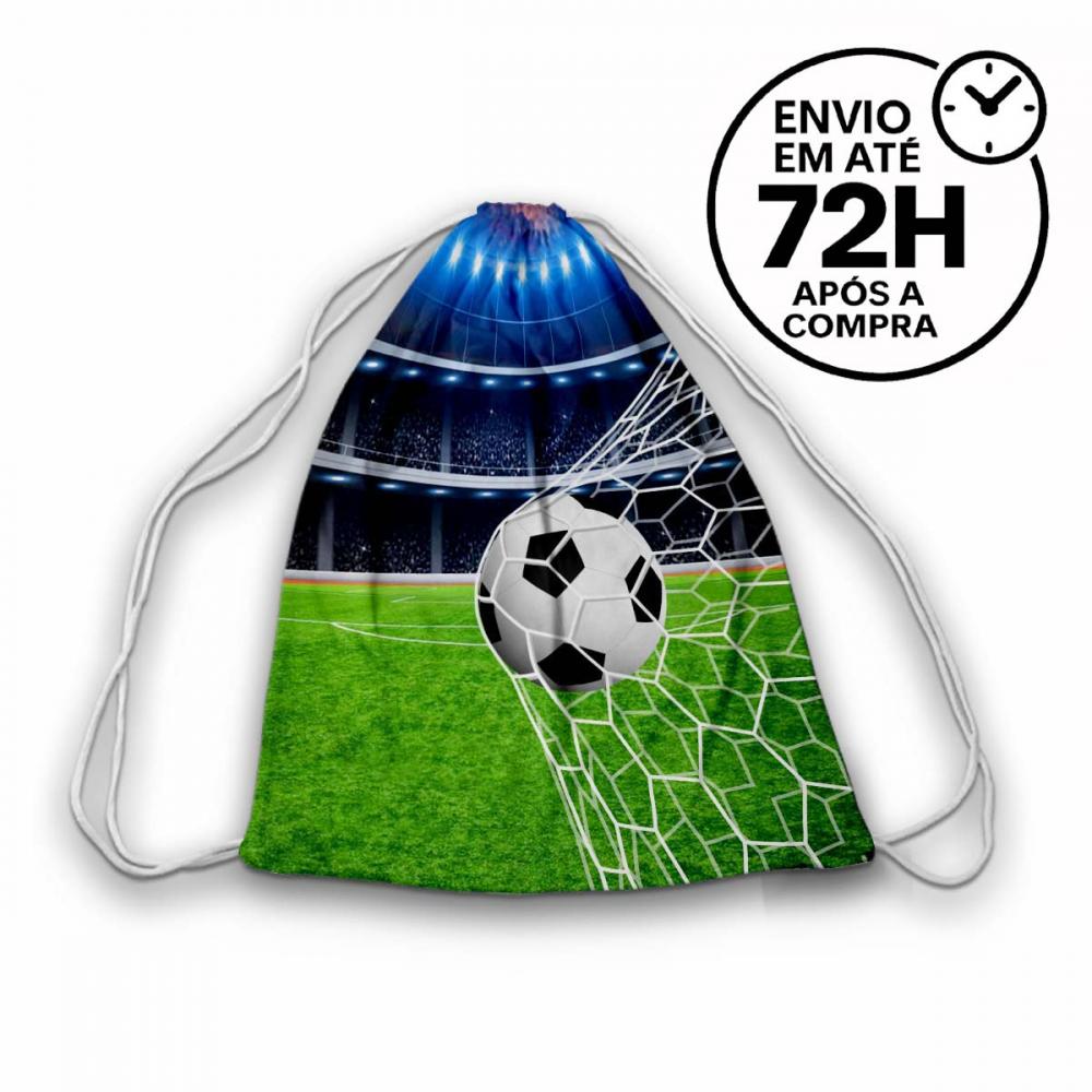 Mochilinha Saquinho Tema Futebol