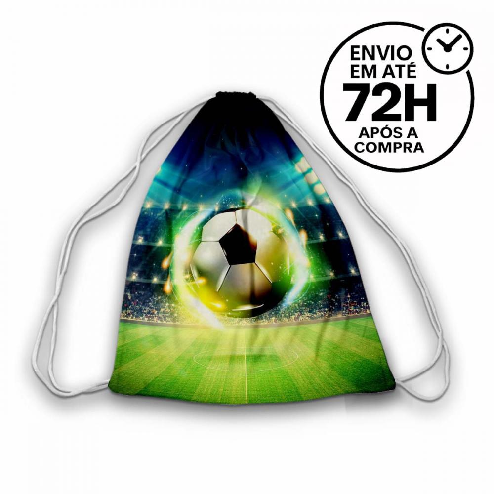 Mochilinha Saquinho Tema Futebol