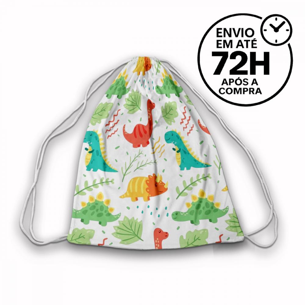 Mochilinha Saquinho Tema Dino Baby