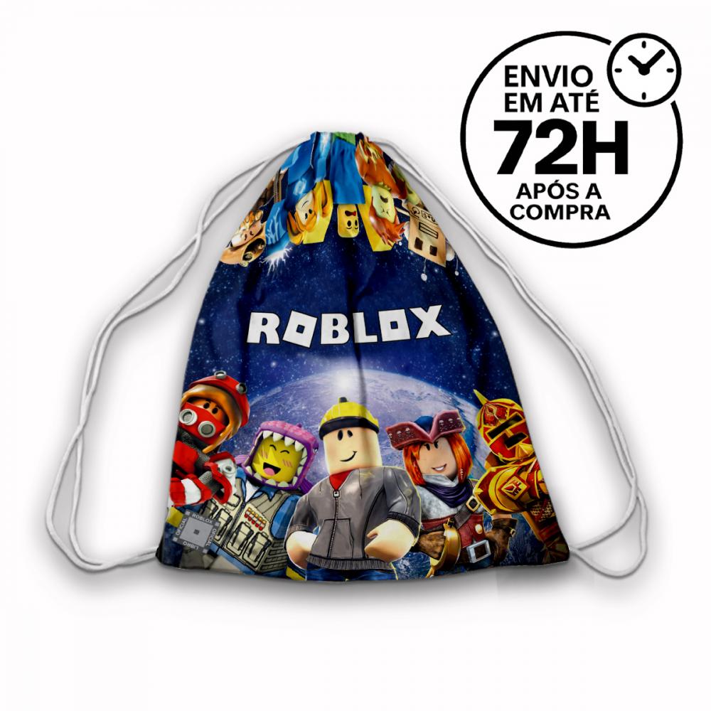 Mochilinha Saquinho Tema Roblox