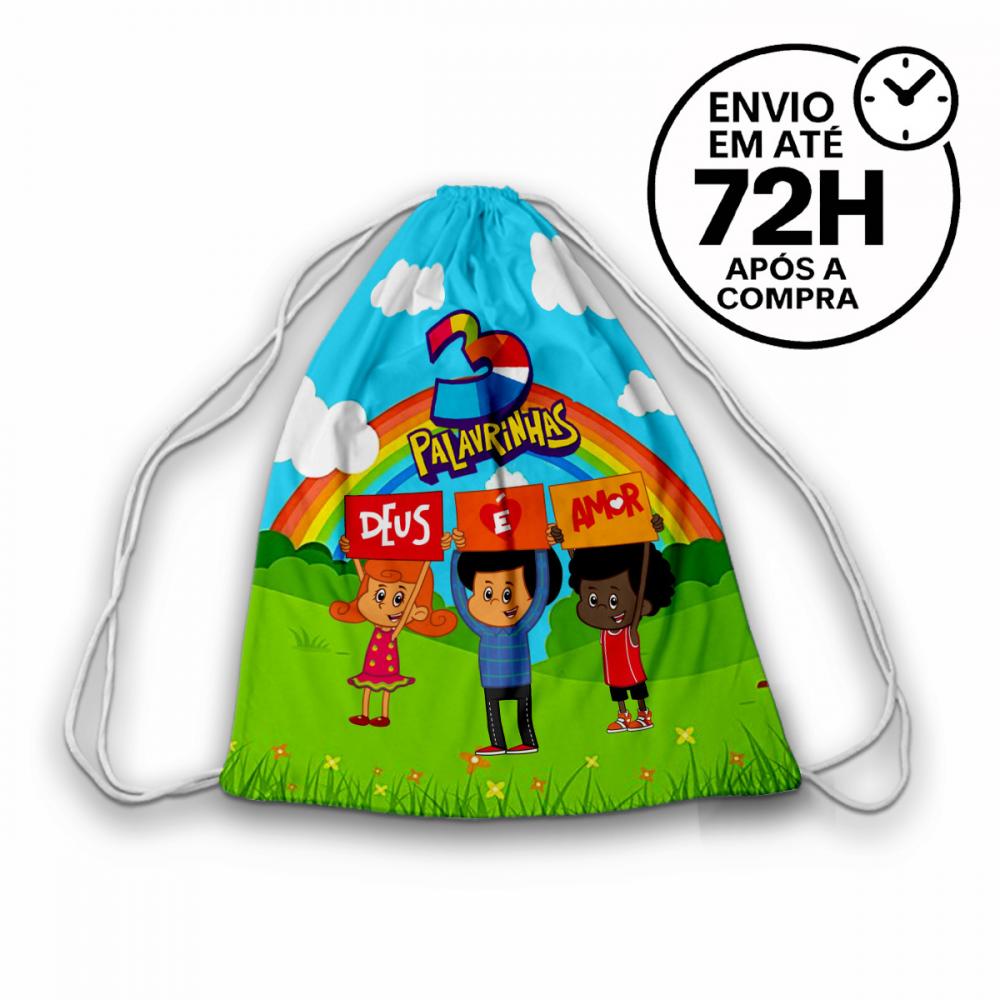 Mochilinha Saquinho Tema 3 Palavrinhas