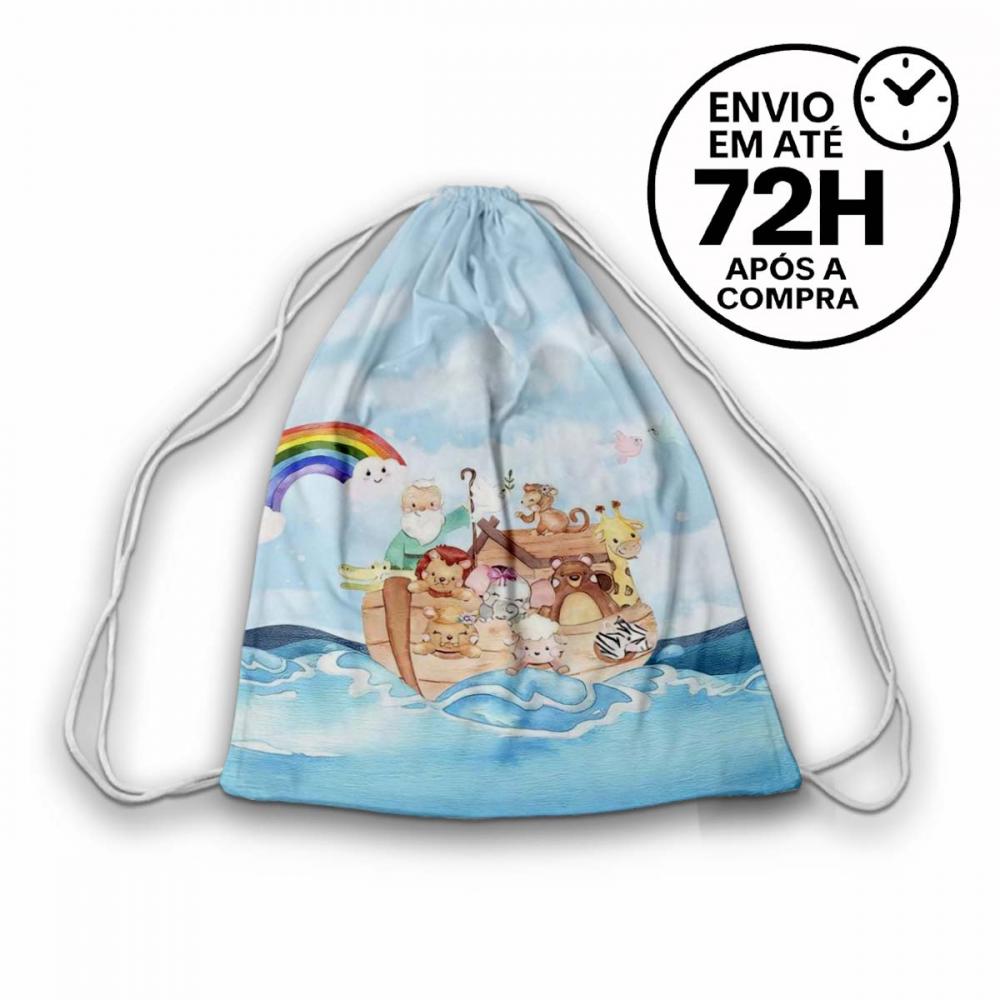 Mochilinha Saquinho Tema Arca de Noé