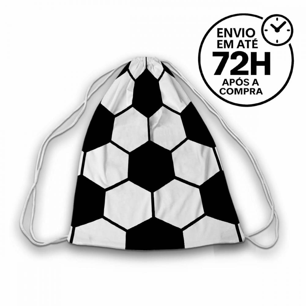Mochilinha Saquinho Tema Futebol