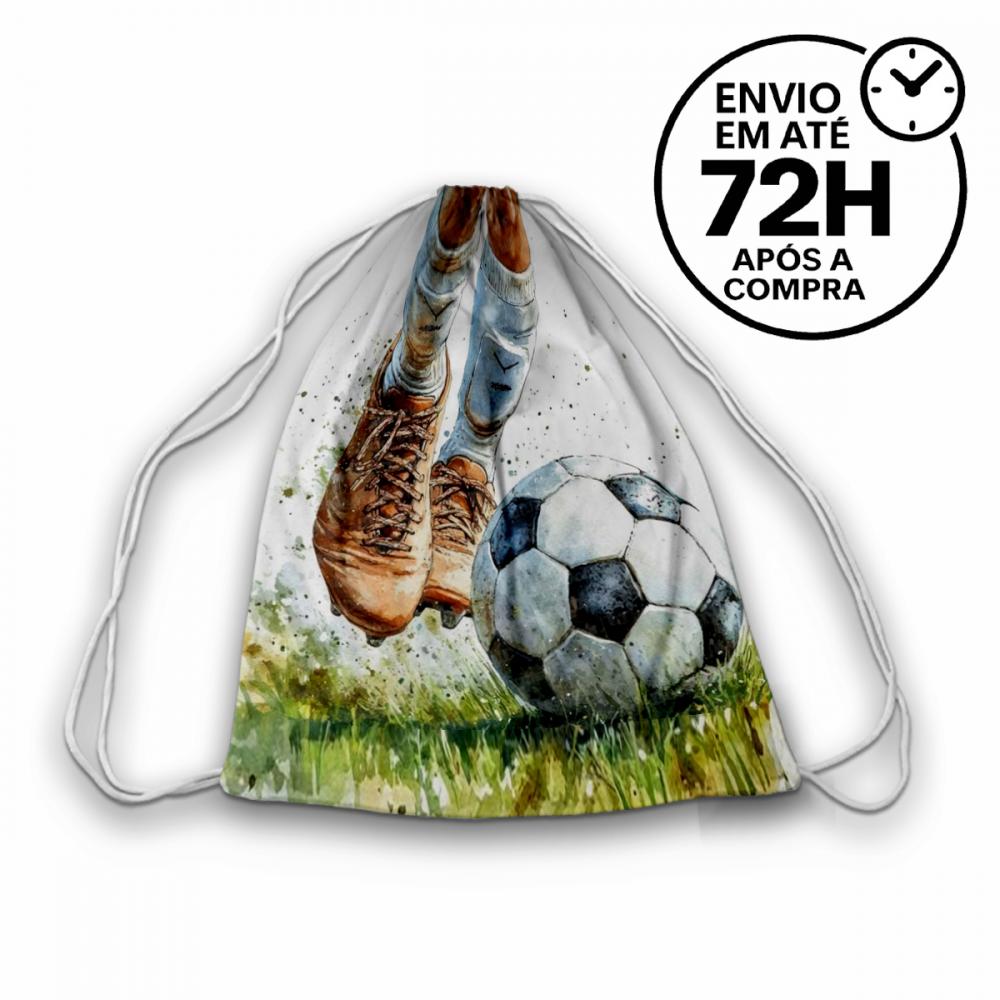 Mochilinha Saquinho Tema Futebol