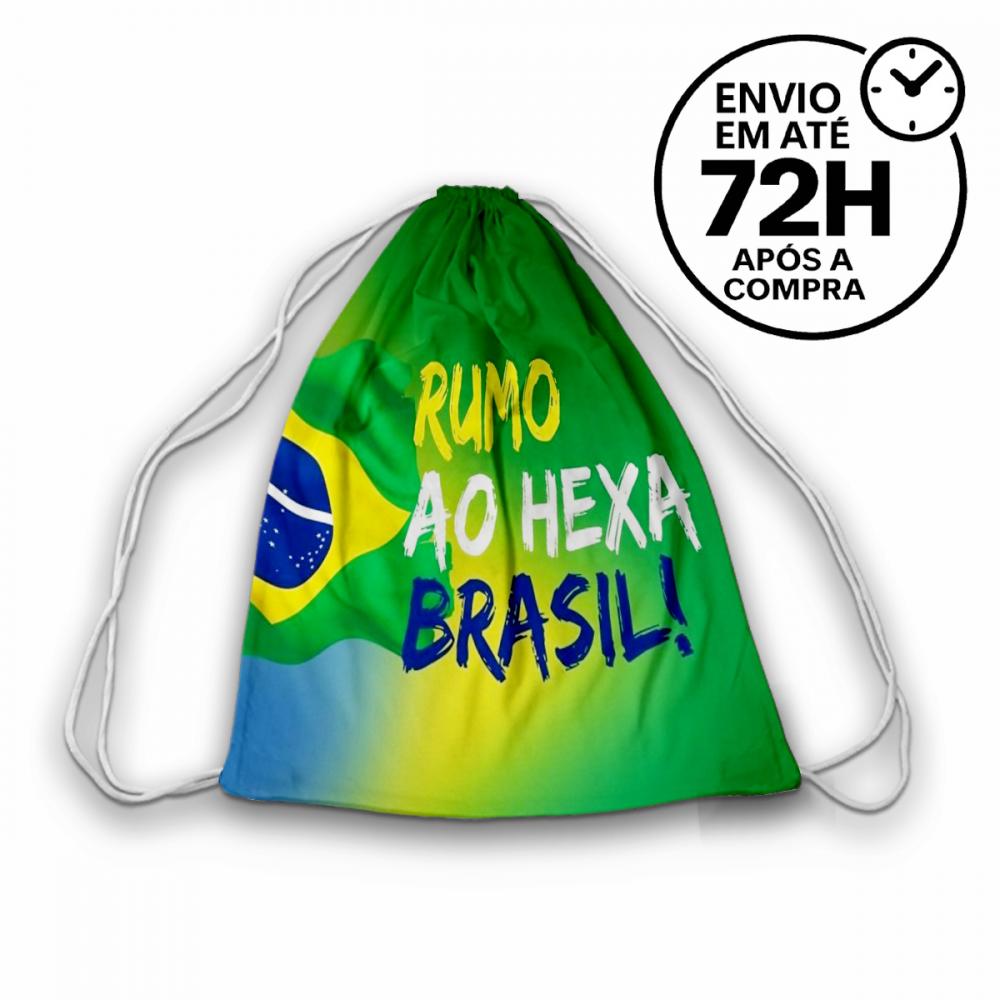 Mochilinha Saquinho Futebol Copa do Mundo
