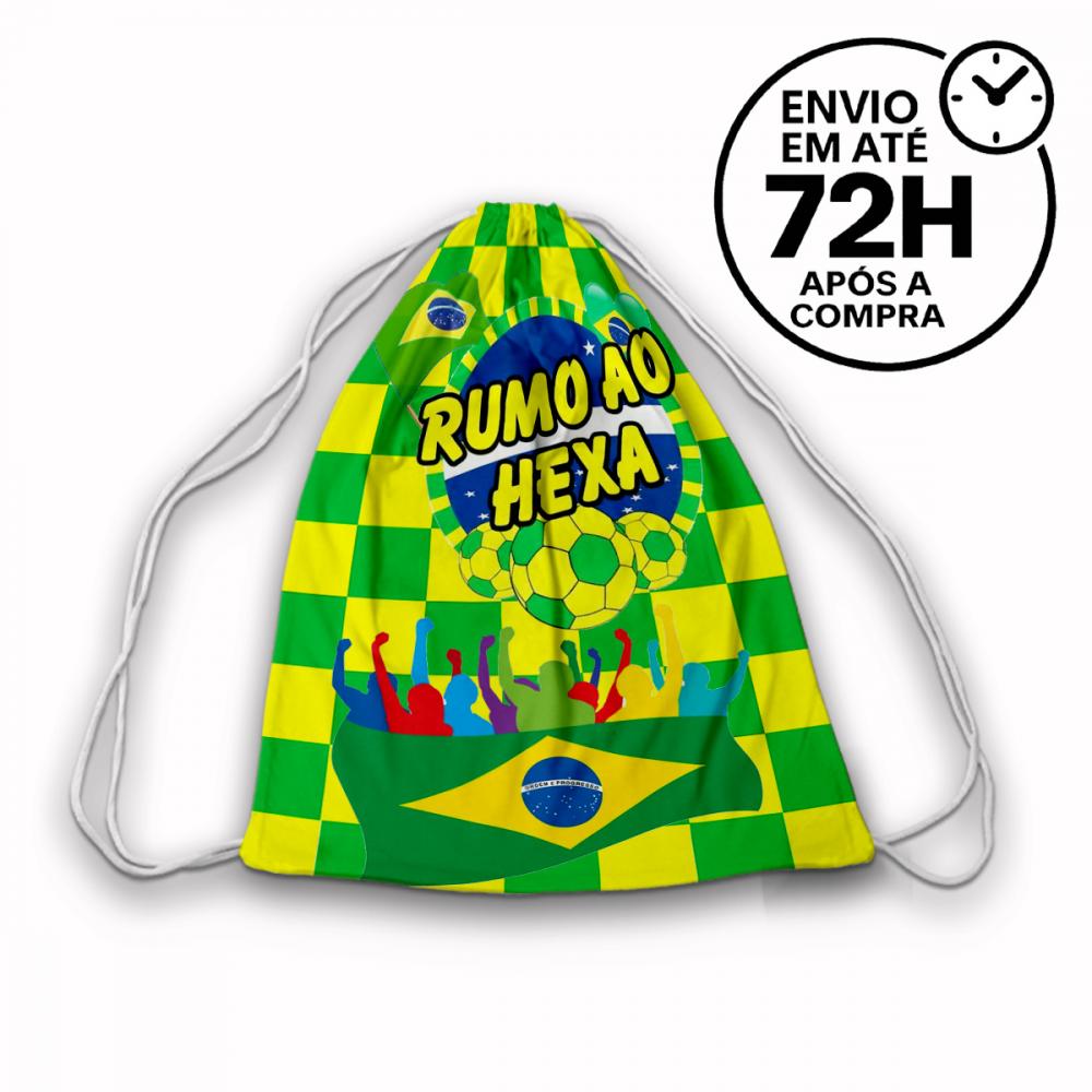 Mochilinha Saquinho Futebol Copa do Mundo