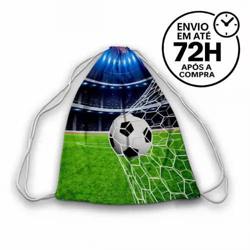 Mochilinha Saquinho Tema Futebol