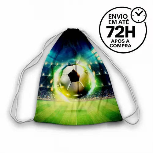 Mochilinha Saquinho Tema Futebol