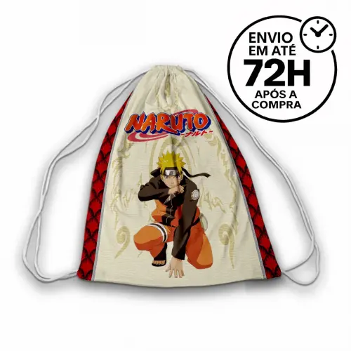 Mochilinha Saquinho Tema Naruto