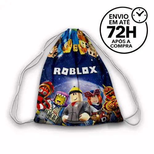 Mochilinha Saquinho Tema Roblox