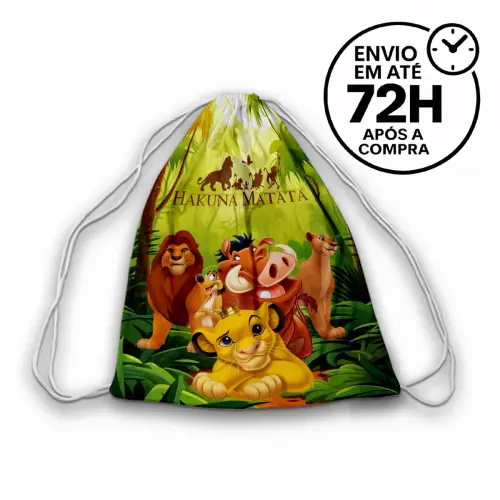 Mochilinha Saquinho Tema Rei leão