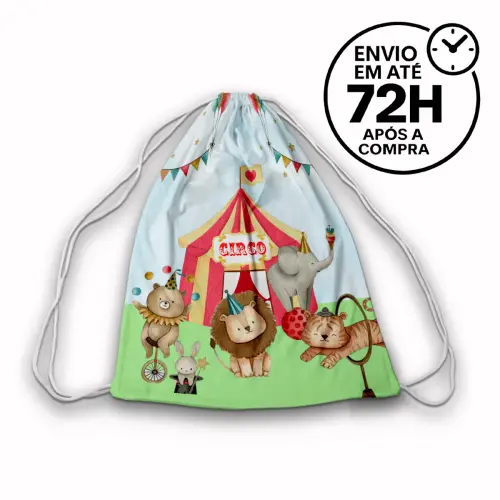 Mochilinha Saquinho Tema Circo