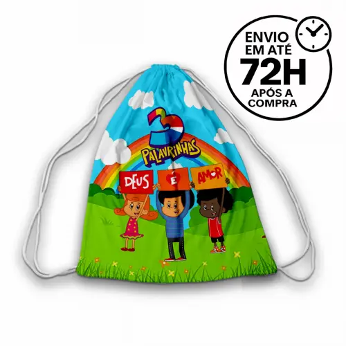 Mochilinha Saquinho Tema 3 Palavrinhas