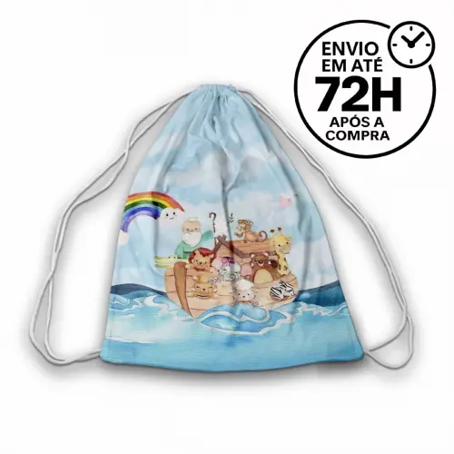 Mochilinha Saquinho Tema Arca de Noé
