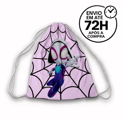 Mochilinha Saquinho Tema Mulher Fantasma