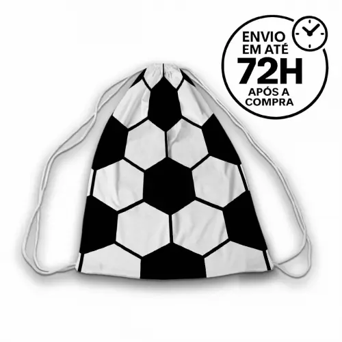 Mochilinha Saquinho Tema Futebol