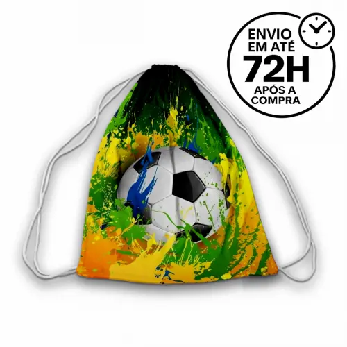 Mochilinha Saquinho Tema Futebol
