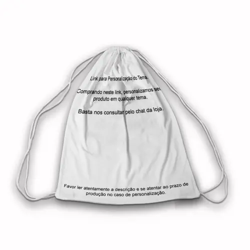 Mochilinha Saquinho QUALQUER TEMA