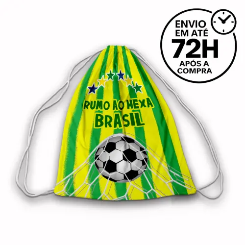 Mochilinha Saquinho Futebol Copa do Mundo