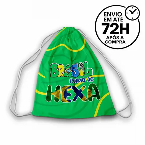 Mochilinha Saquinho Futebol Copa do Mundo