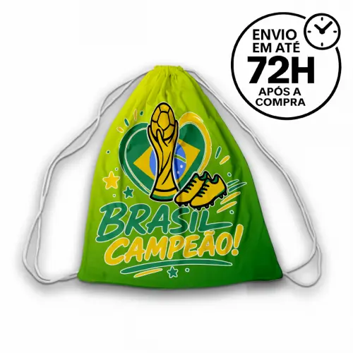 Mochilinha Saquinho Futebol Copa do Mundo